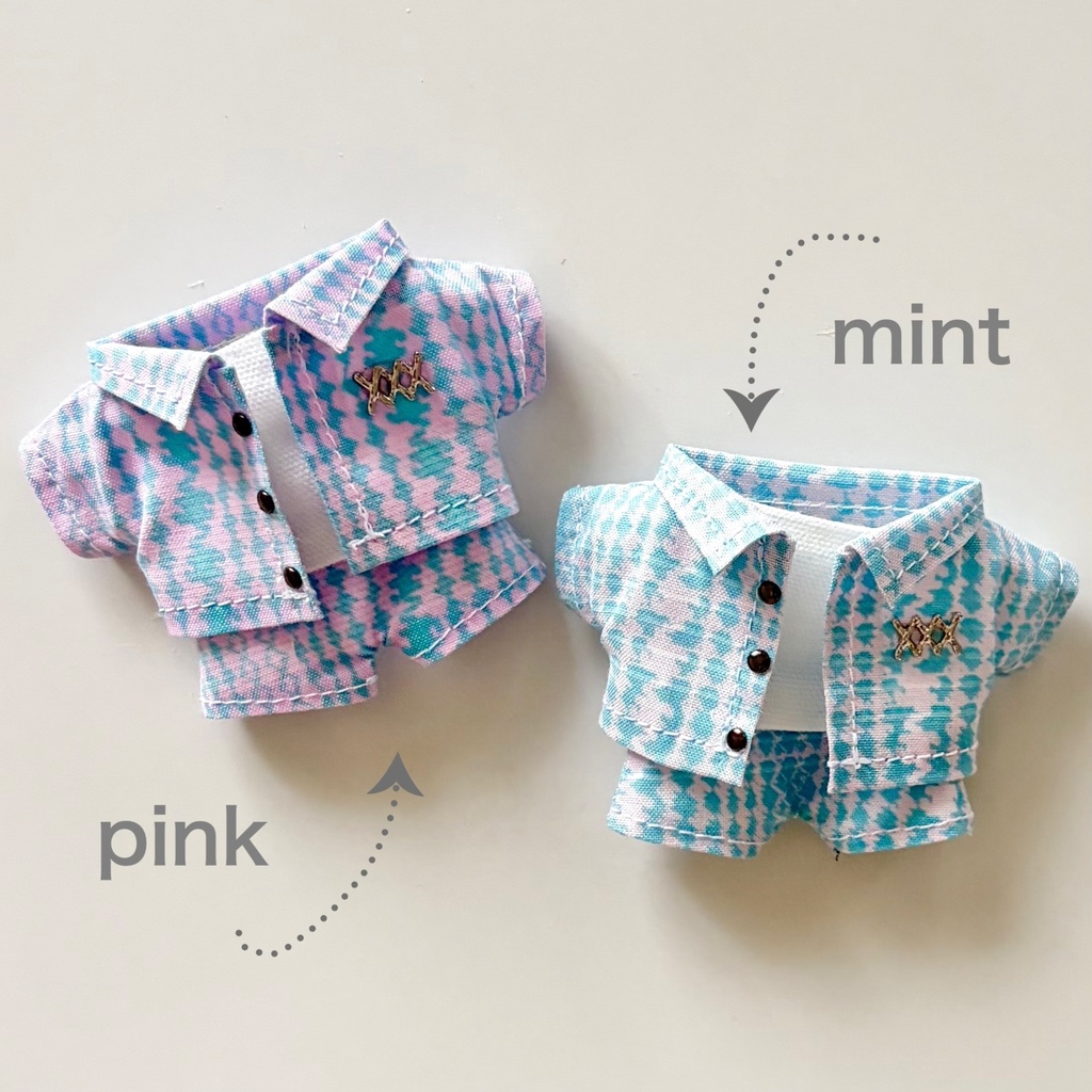 RETORO CHECK TWIN SET (12cmぬい)