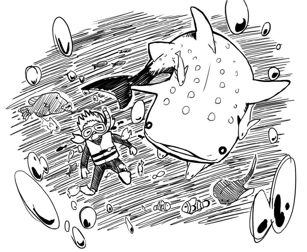 ジンベエザメのトートバッグ