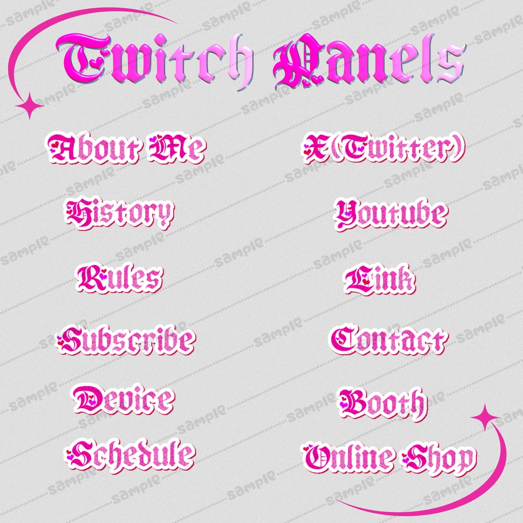 Twitchパネル　平成ギャル