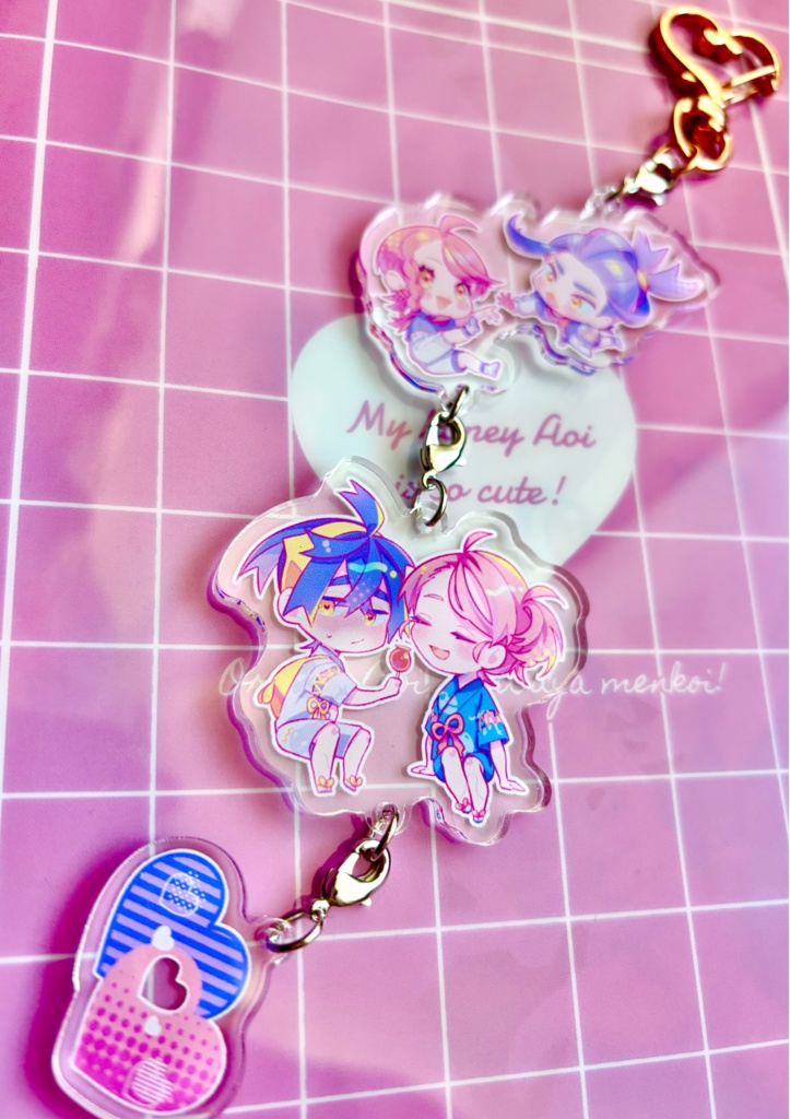 3連アクリルキーホルダー