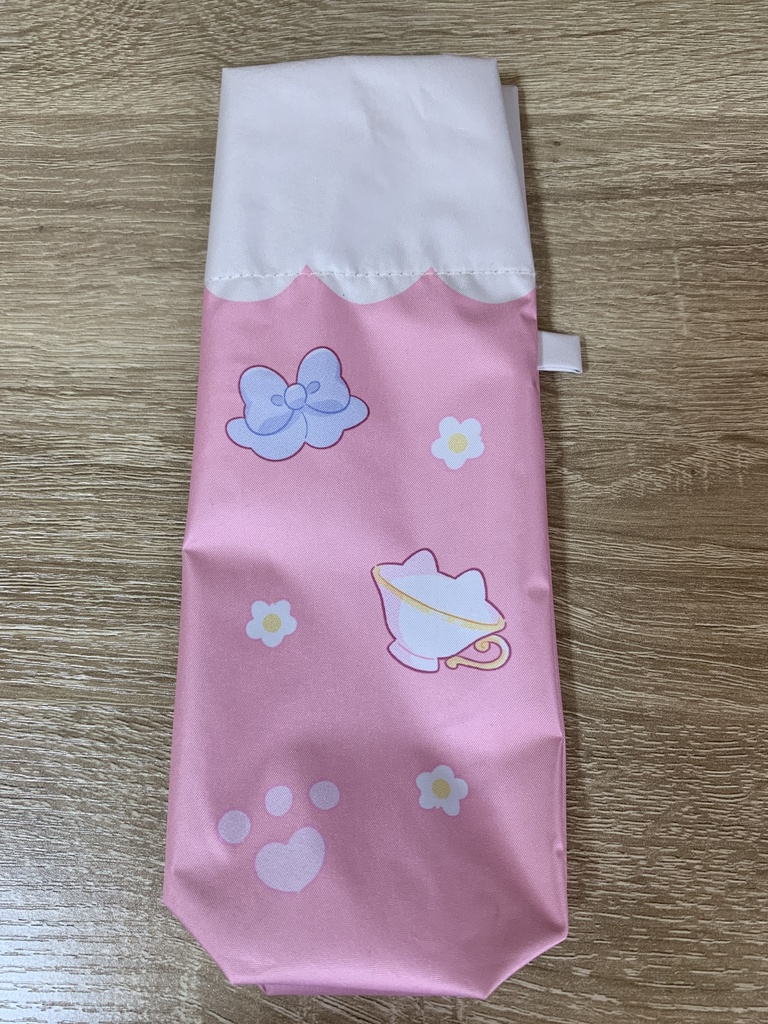 きゅるふわ♡折りたたみ傘(晴雨兼用、カバー付き)