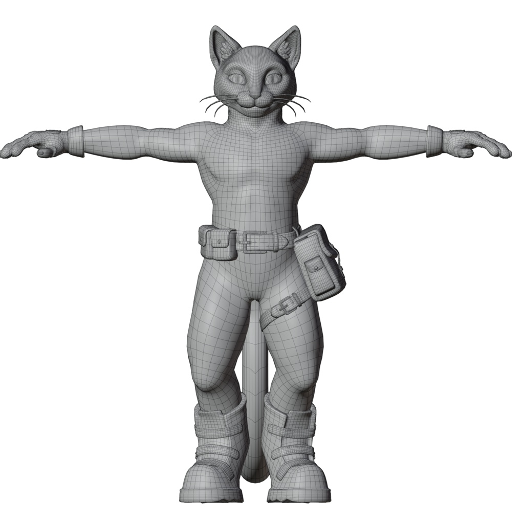 Clint Catswood the Tabby [FREE ORIGINAL 3D MODEL] - v2.0 - ekiden - 6/6