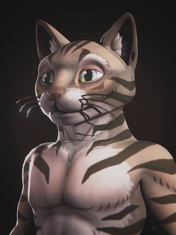 Clint Catswood the Tabby [FREE ORIGINAL 3D MODEL] - v2.0 - ekiden - 2/6