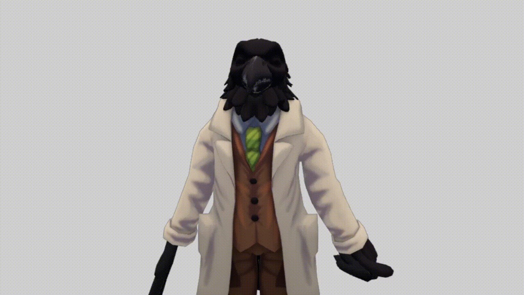 Vrana the Raven - VRChat & VTuber Avatar (VRM Included) - v1.0