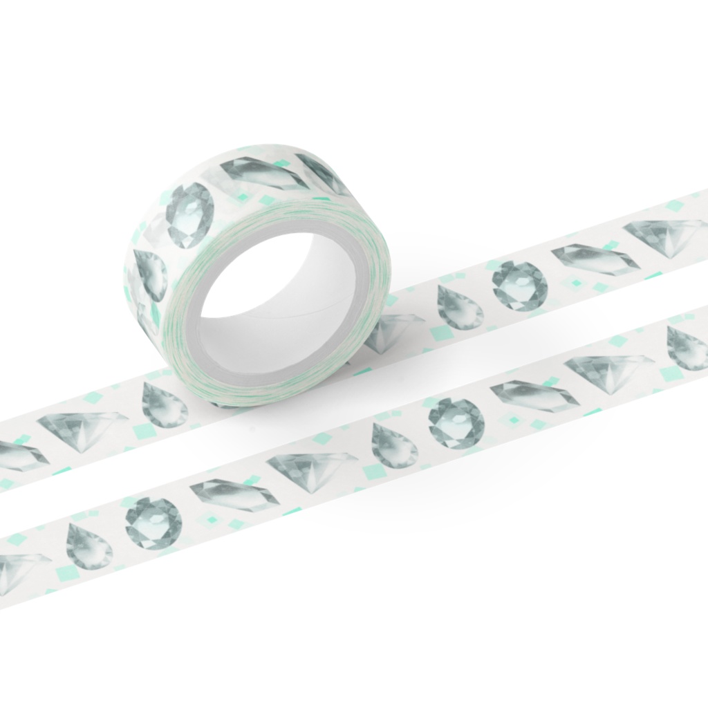 マスキングテープ（透明な宝石）
