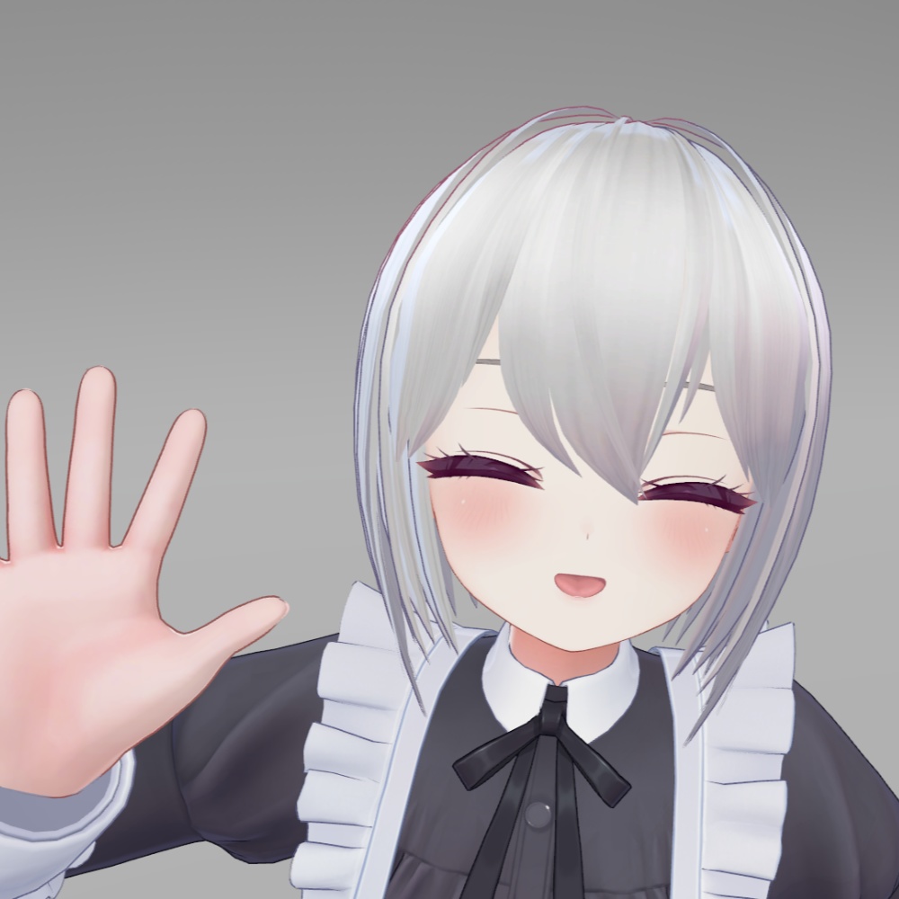 シンプルショートヘア 【VRChat向け髪型】