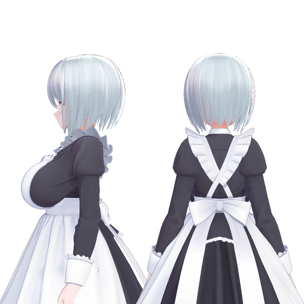 シンプルショートヘア 【VRChat向け髪型】