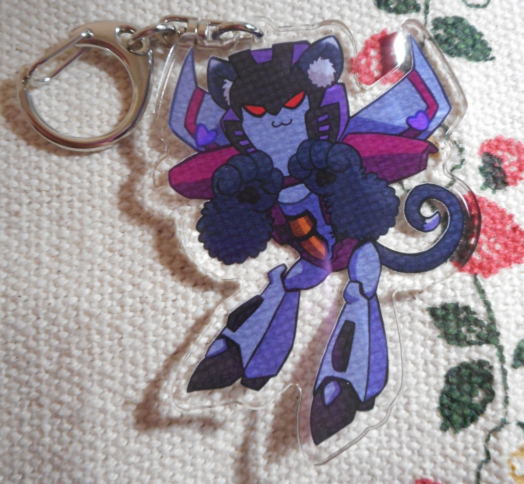 ケモミミTFAディセプティコンアクリルキーホルダー スタースクリーム Kemomimi TFA Decepticons Acrylic Keychain Starscream