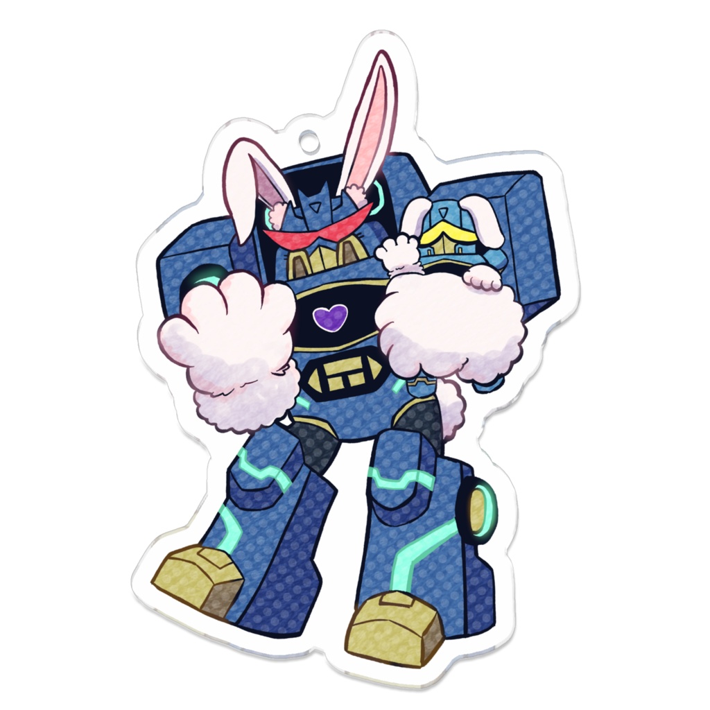 ケモミミTFAディセプティコンアクリルキーホルダー　サウンドウェーブ　Kemomimi TFA Decepticons Acrylic Keychain Soundwave