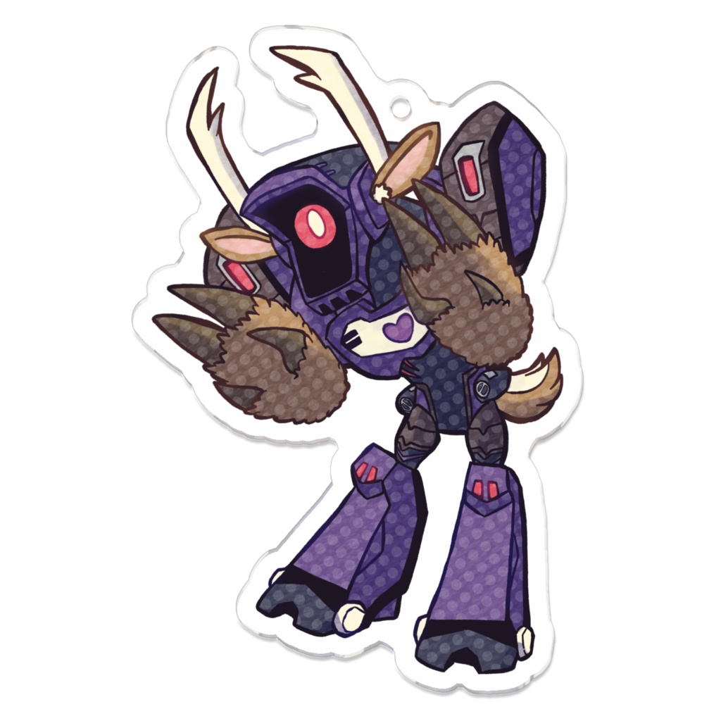 ケモミミTFAディセプティコンアクリルキーホルダー ショックウェーブ Kemomimi TFA Decepticons Acrylic Keychain Shockwave