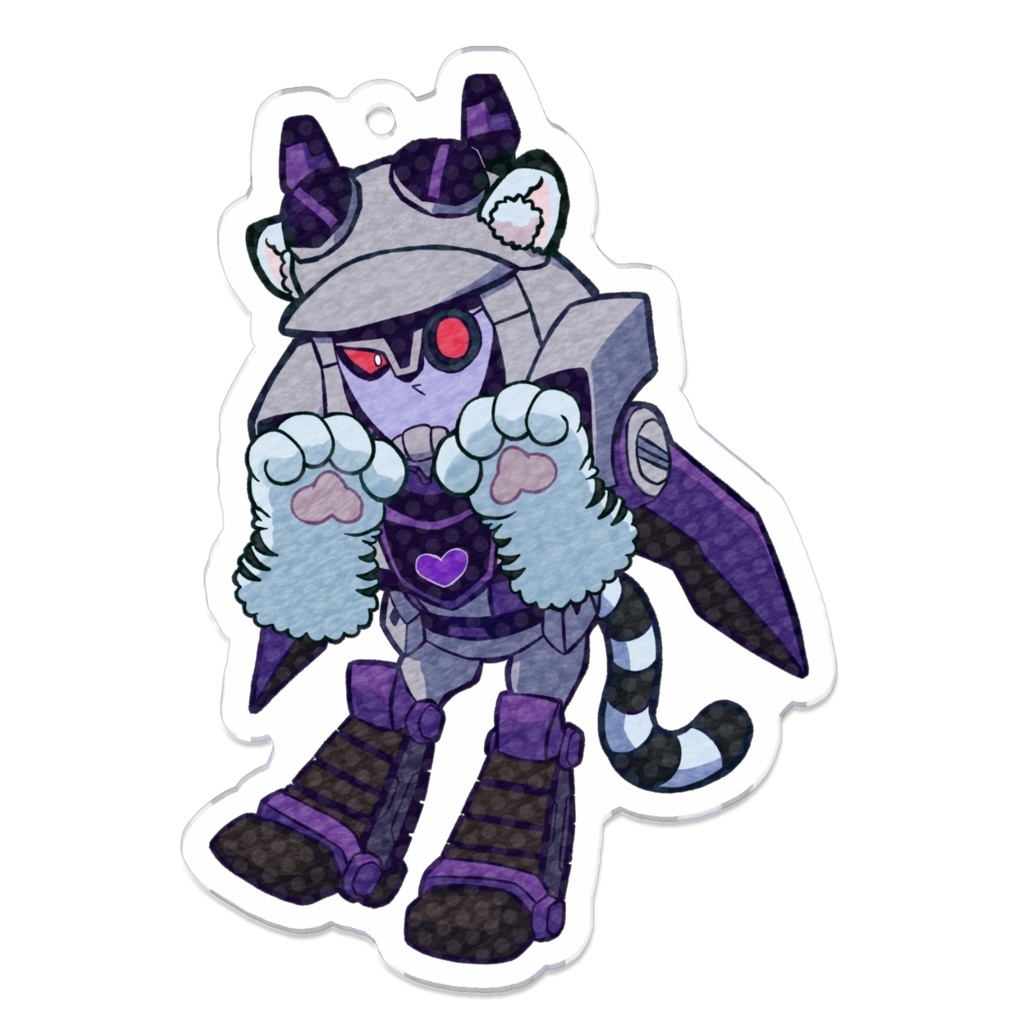 ケモミミTFAディセプティコンアクリルキーホルダー ブリッツウイング(アイシー) Kemomimi TFA Decepticons Acrylic Keychain Blitzwing(Icy)