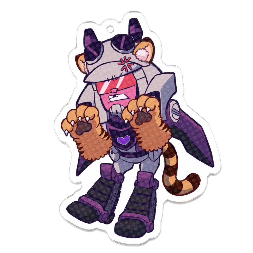 ケモミミTFAディセプティコンアクリルキーホルダー　ブリッツウイング(ホットヘッド)　Kemomimi TFA Decepticons Acrylic Keychain Blitzwing(Hothead)