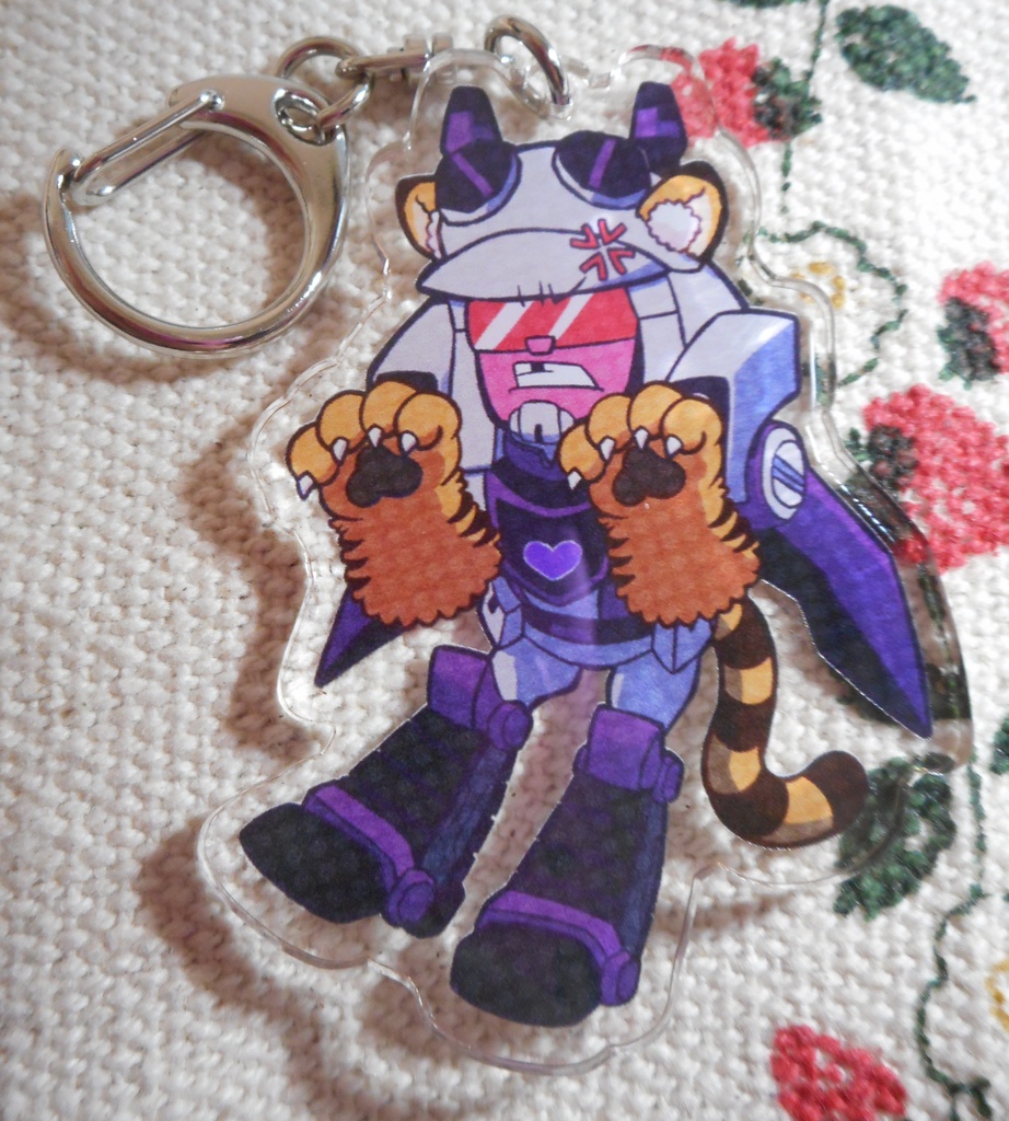ケモミミTFAディセプティコンアクリルキーホルダー ブリッツウイング(ホットヘッド) Kemomimi TFA Decepticons Acrylic Keychain Blitzwing(Hothead)