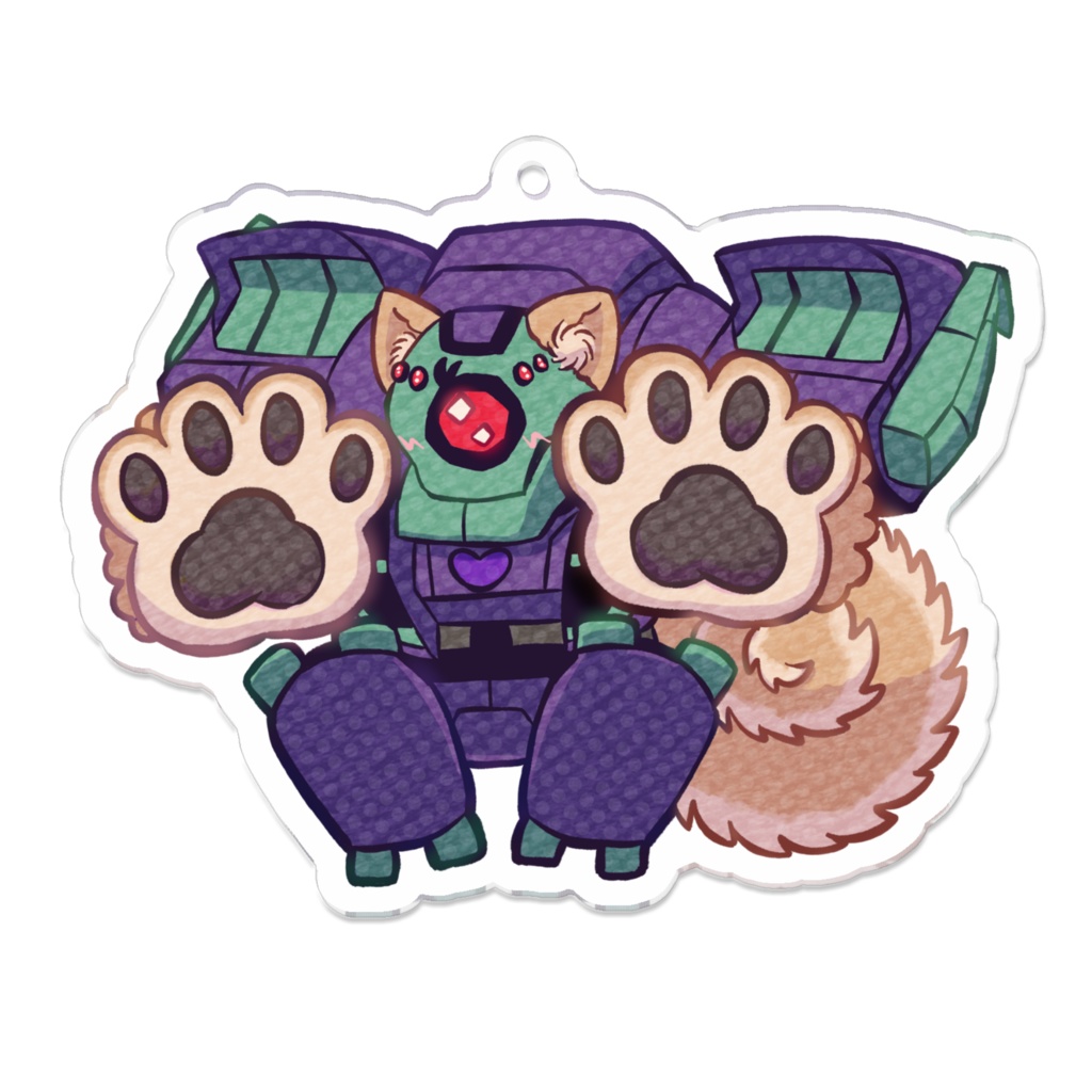 ケモミミTFAディセプティコンアクリルキーホルダー ラグナッツ Kemomimi TFA Decepticons Acrylic Keychain Lugnut