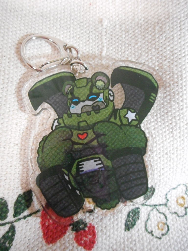 ケモミミTFAオートボットアクリルキーホルダー アイアンハイド Kemomimi TFA Autobots Acrylic Keychain bulkhead