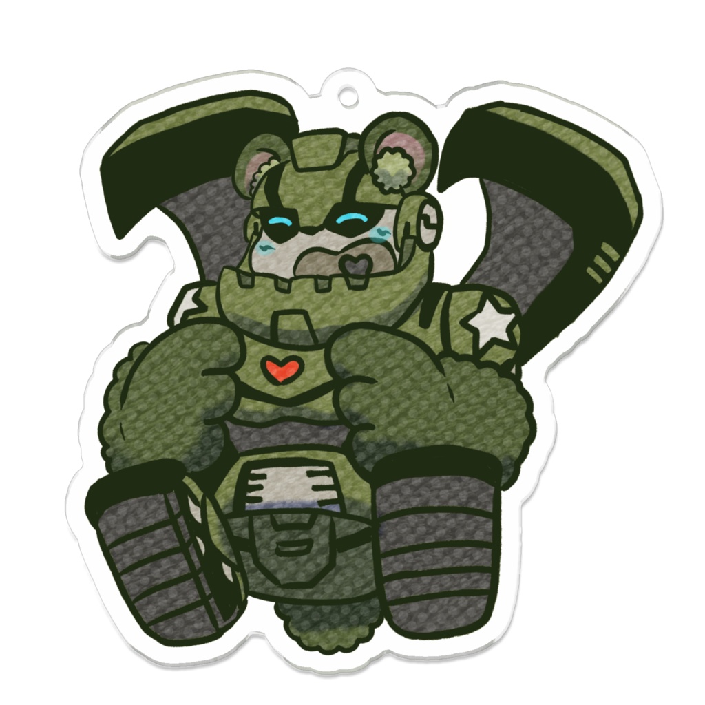 ケモミミTFAオートボットアクリルキーホルダー　アイアンハイド　Kemomimi TFA Autobots Acrylic Keychain bulkhead
