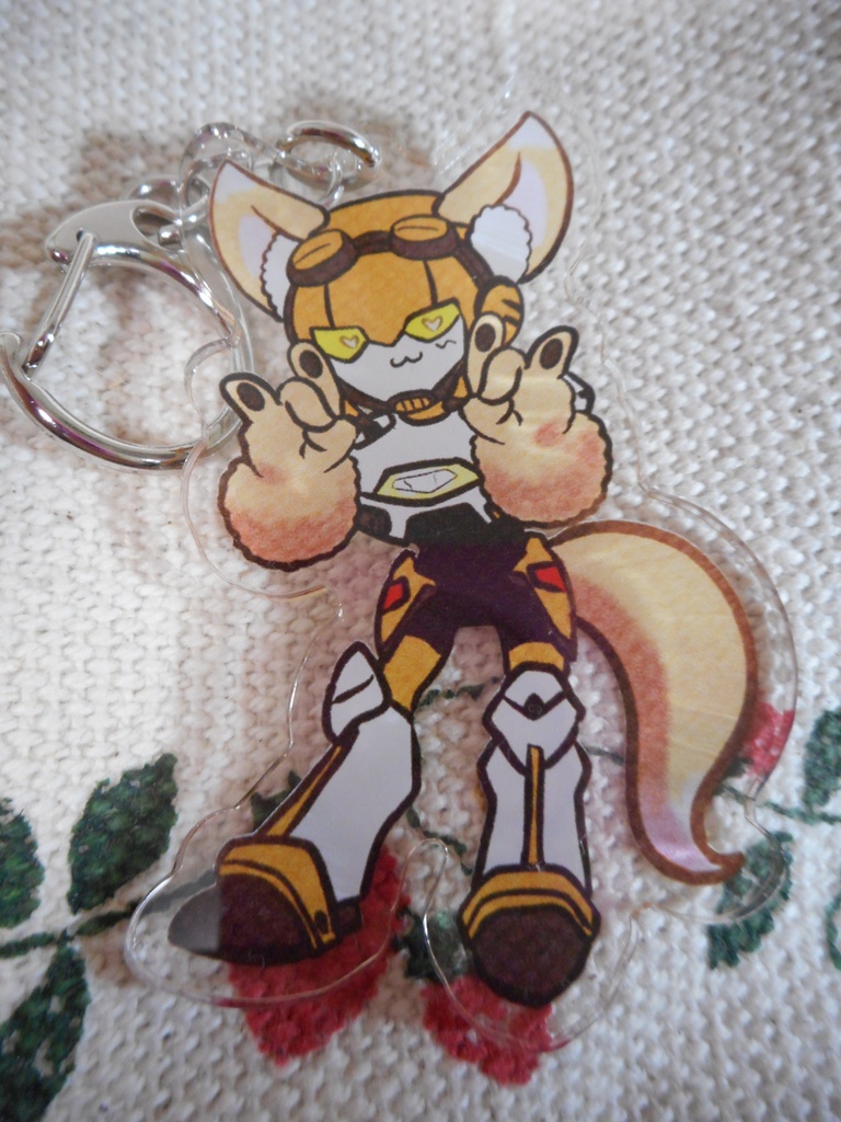 ケモミミTFAオートボットアクリルキーホルダー ジェットファイアー Kemomimi TFA Autobots Acrylic Keychain Jetfire
