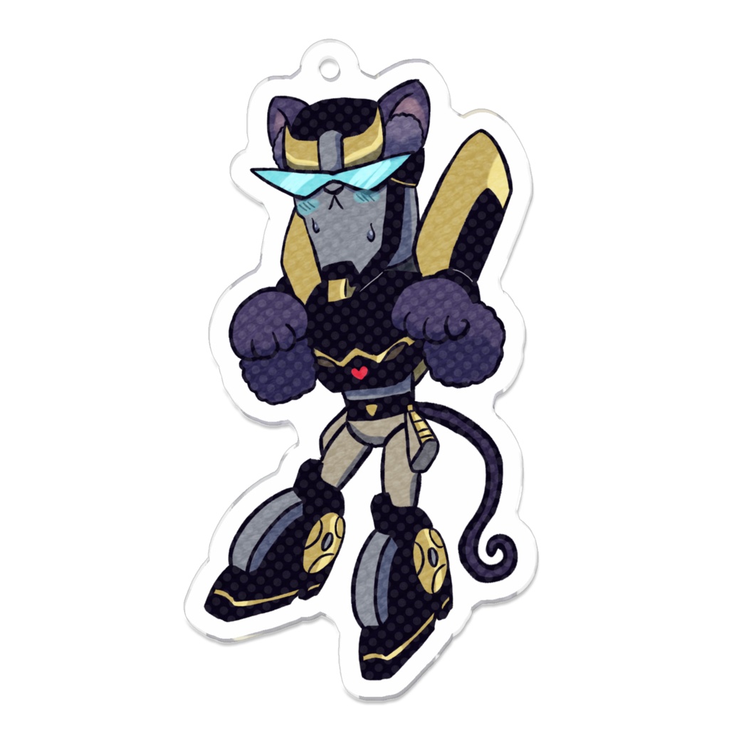 ケモミミTFAオートボットアクリルキーホルダー プロール Kemomimi TFA Autobots Acrylic Keychain Prowl