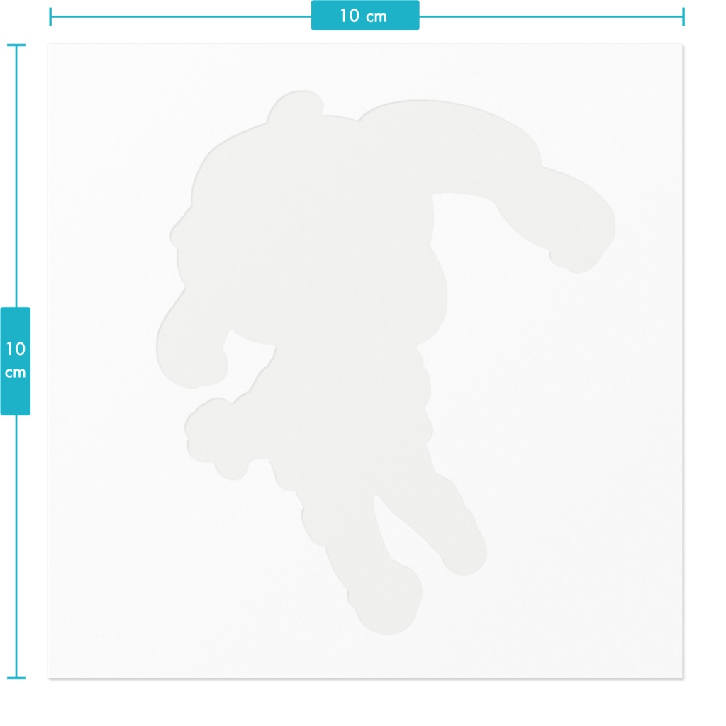 デフォルメステッカー(笑顔/泣き顔)