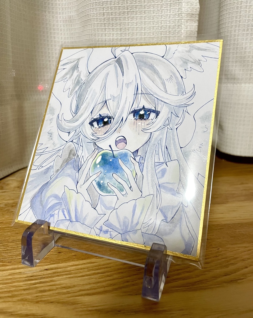 色紙 アナログ イラスト オリジナル 手描き