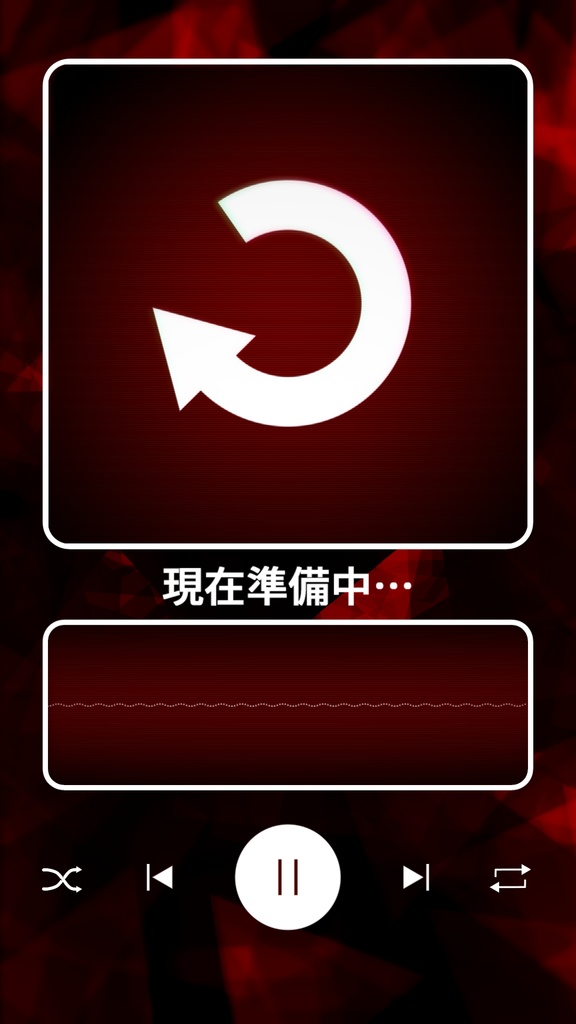 音楽プレイヤー風待機画面