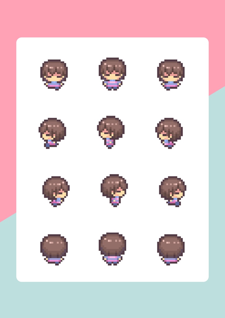 【ピクスク用】サンフリ手繋ぎアバター【配布】