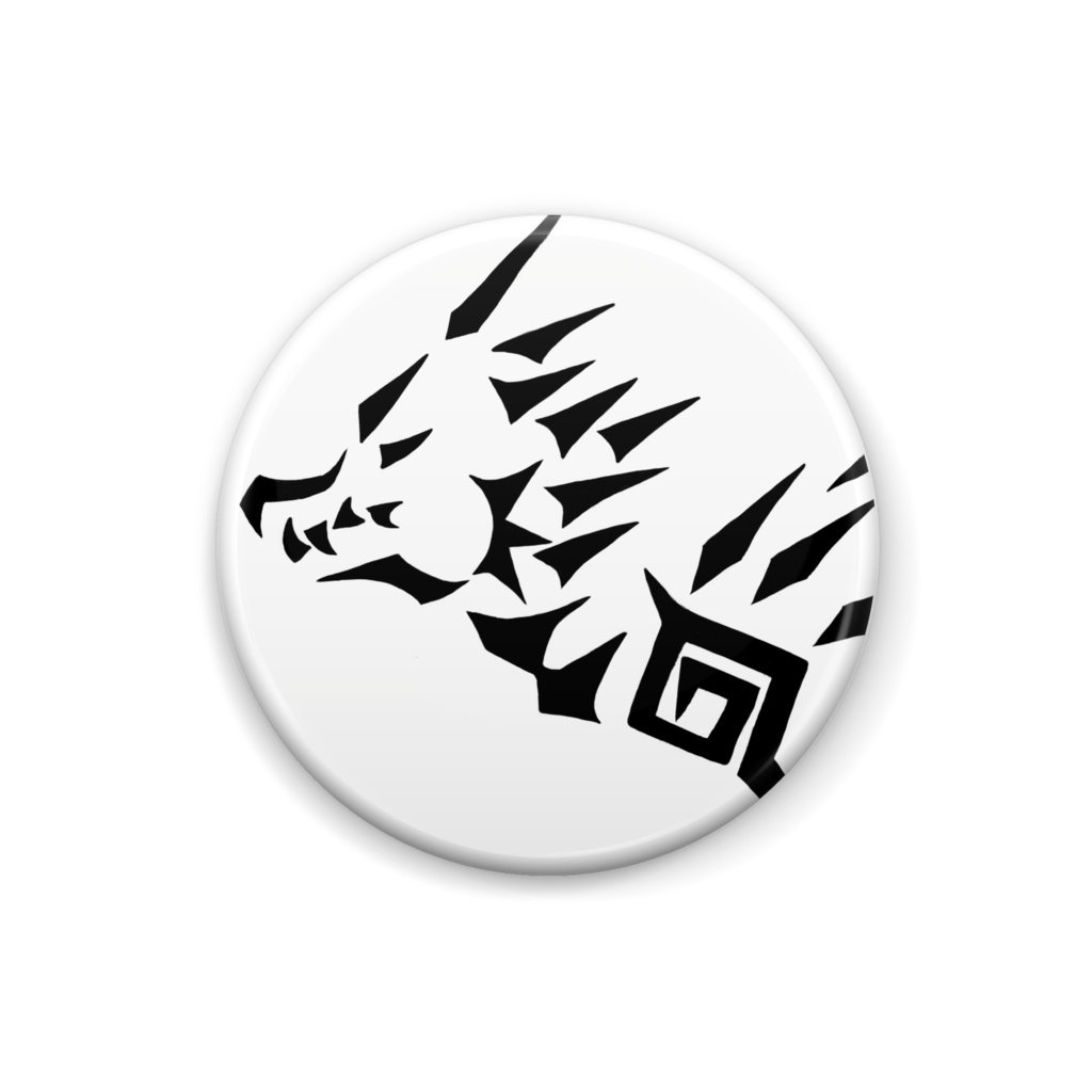 トライバル缶バッチ