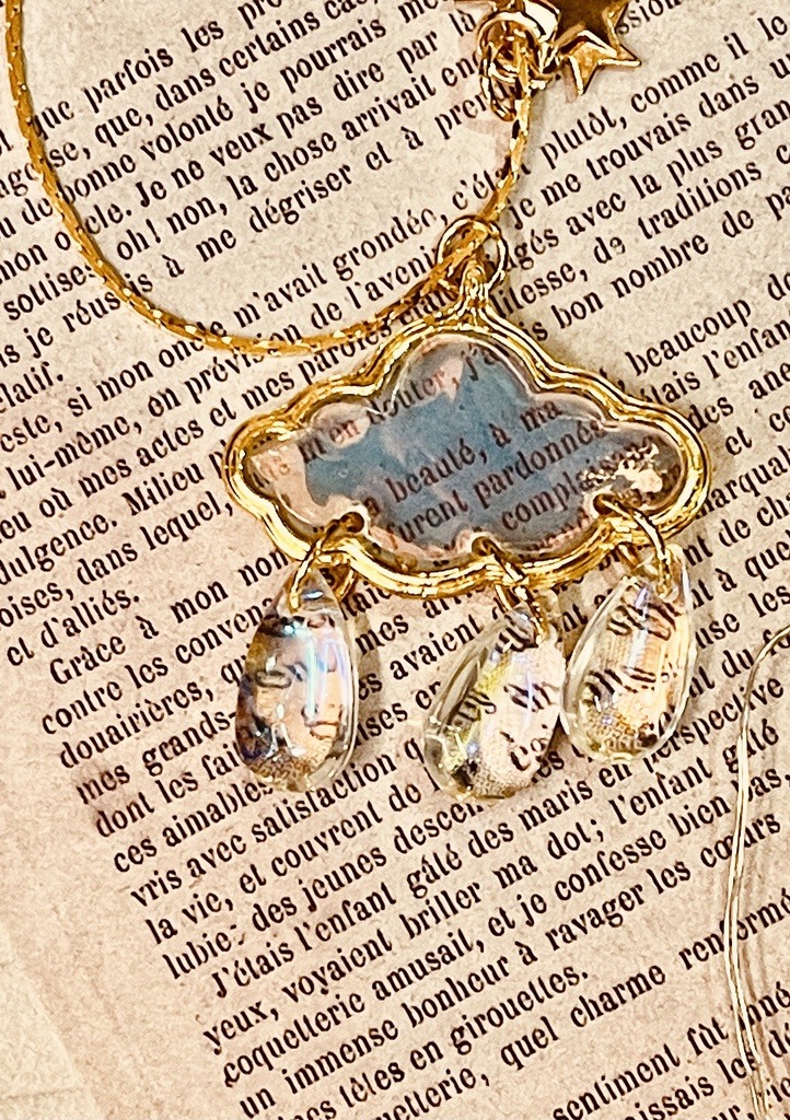 ５　雲としずくのペンデュラム　ネックレス