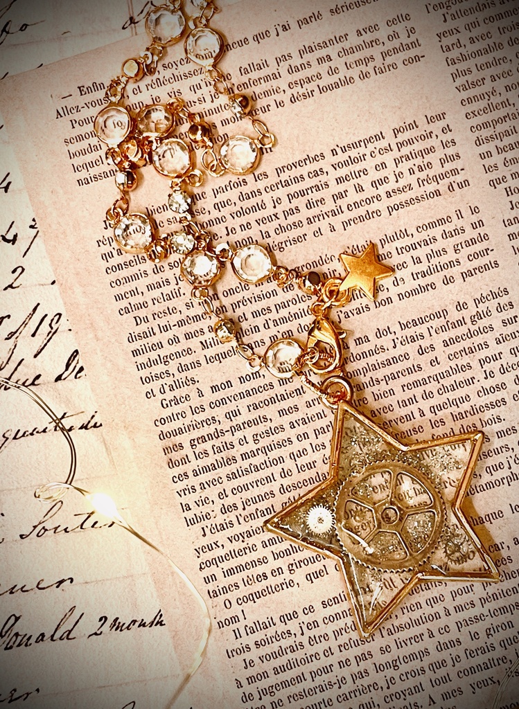 ペンデュラム　星　スチームパンク　大きめ