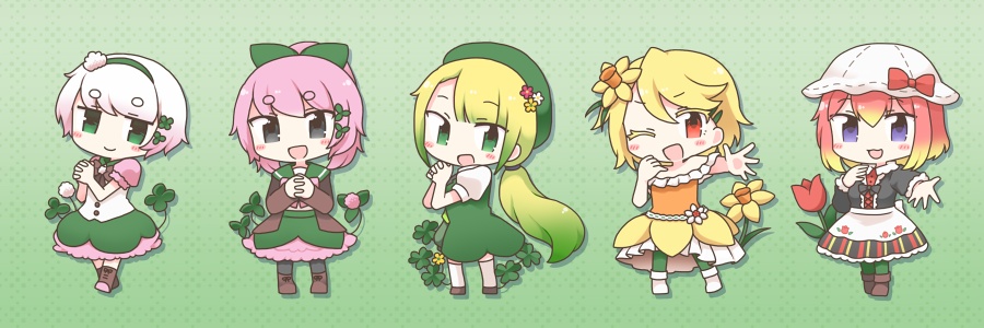 アクリルキーホルダー お花組