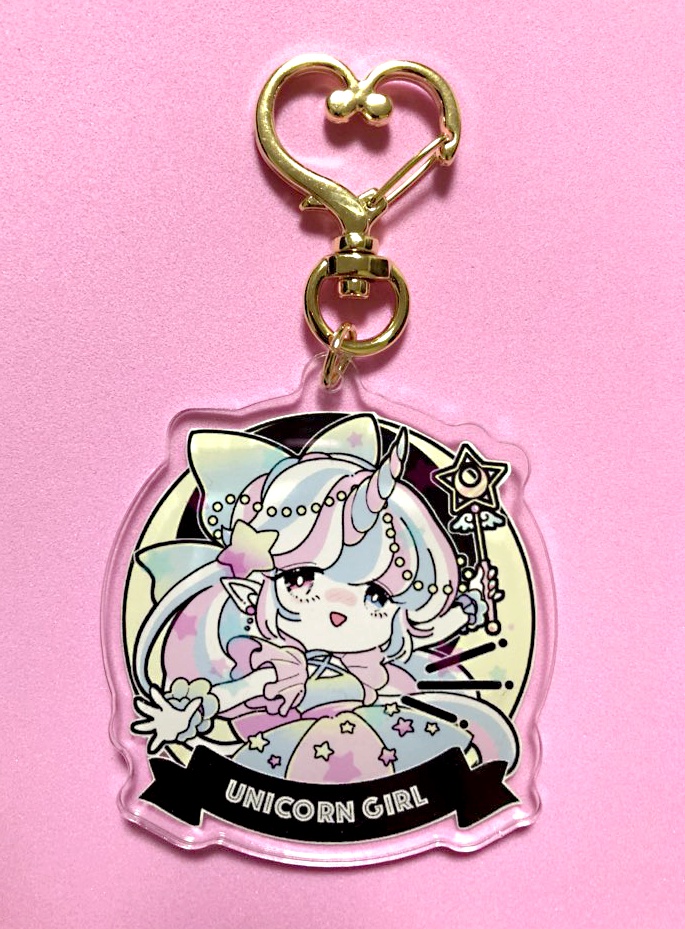 角っ子アクリルキーホルダー