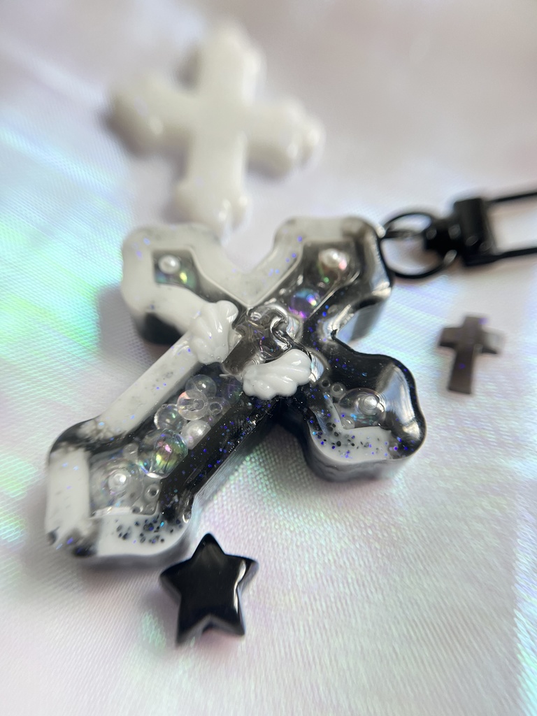 マーブルクロスキーホルダー