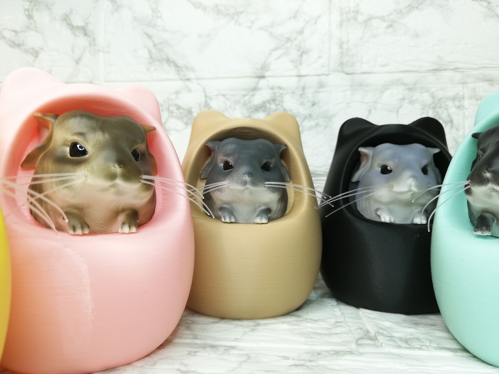 (チンチラカラー:グレー)コロコロペンスタンド