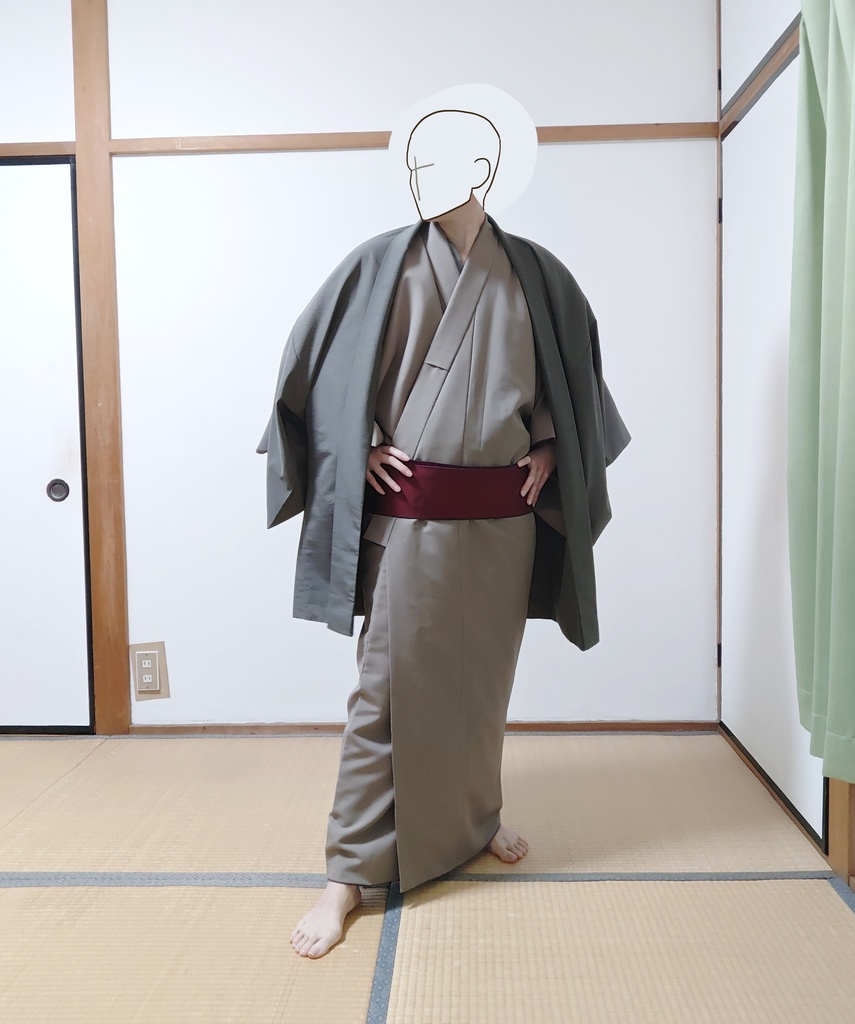 【着流し・羽織】ポーズ27枚