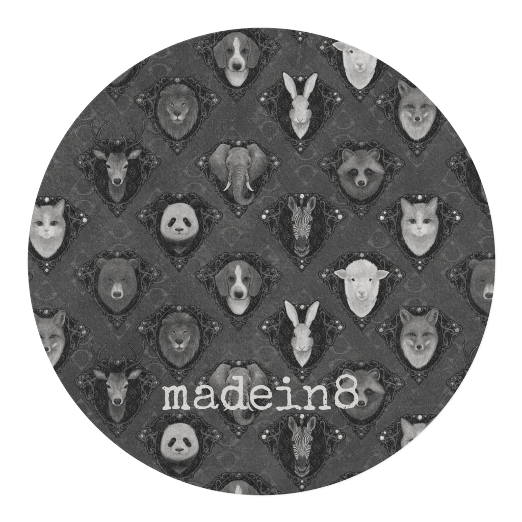 【ラス1】birthstone×animal マスキングテープ+シールセット