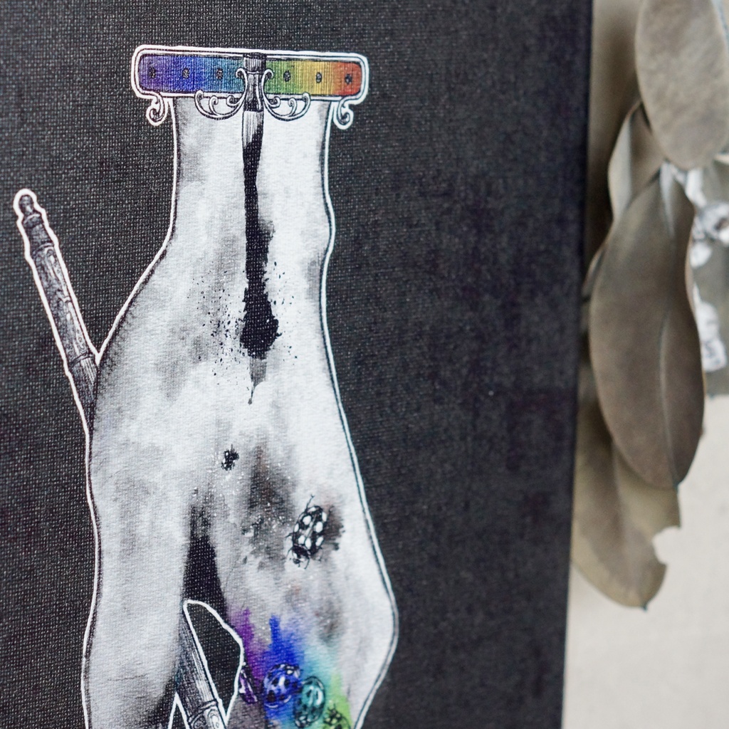 ladybug - ring キャンバスアートパネル