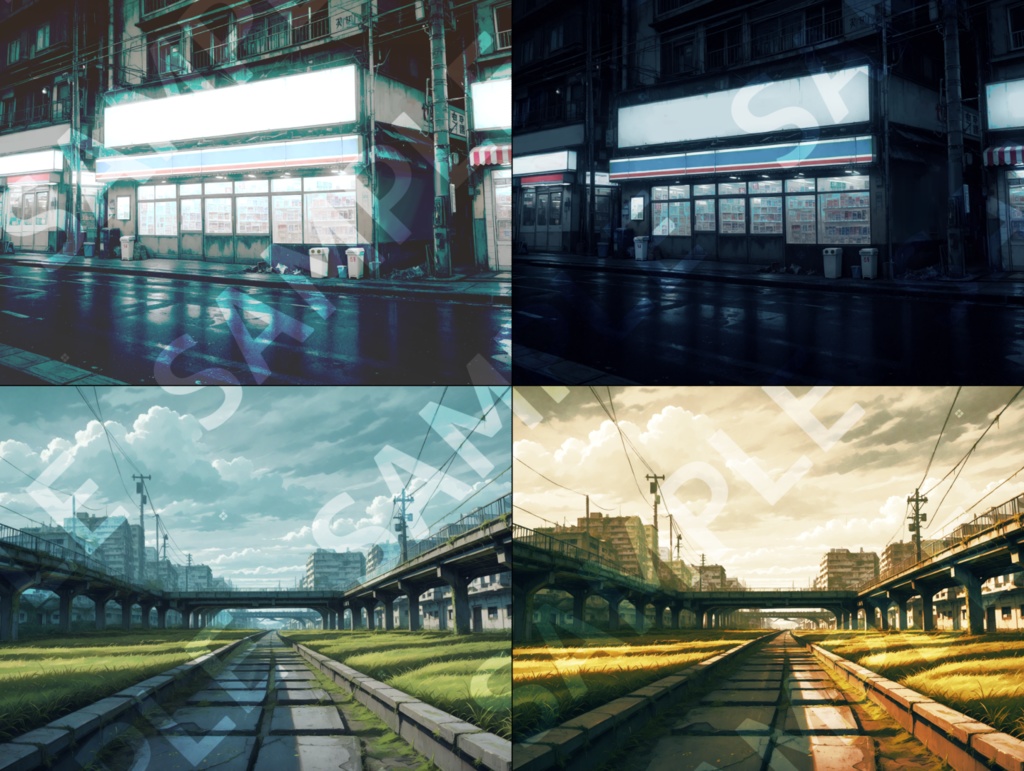 TRPG想定 現代都市背景素材集:空虚と退廃