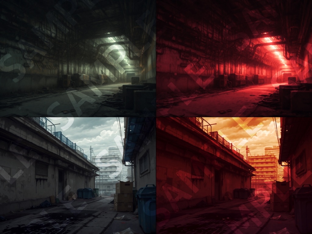 TRPG想定 現代都市背景素材集:空虚と退廃