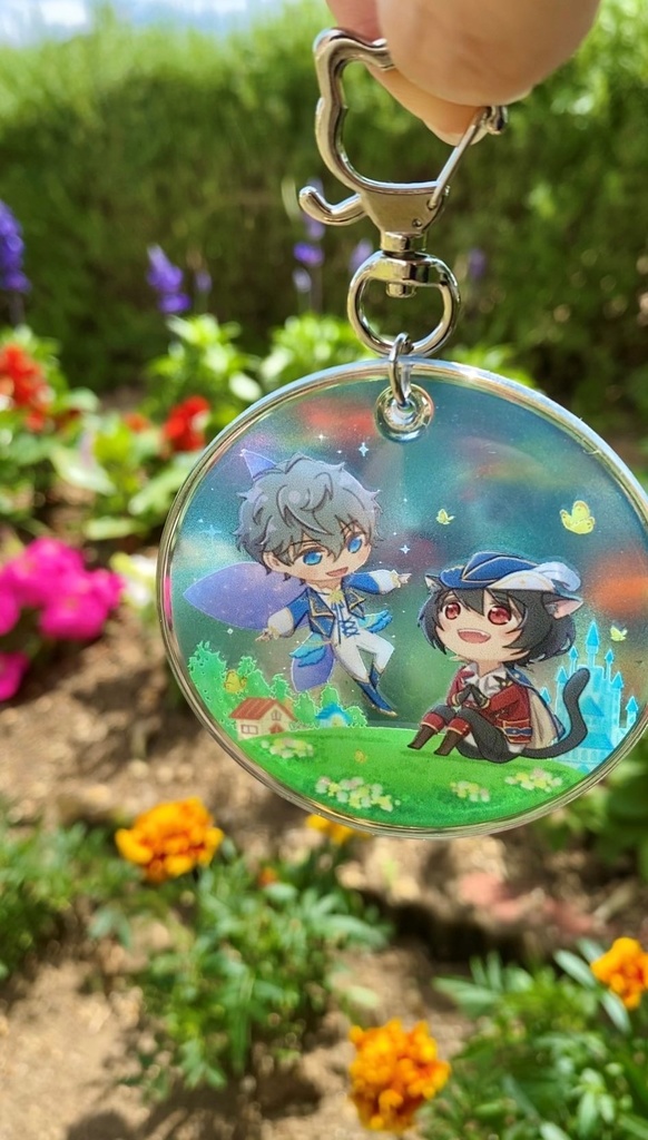 【SALE】凛月と泉のクリアキーホルダー(2種)
