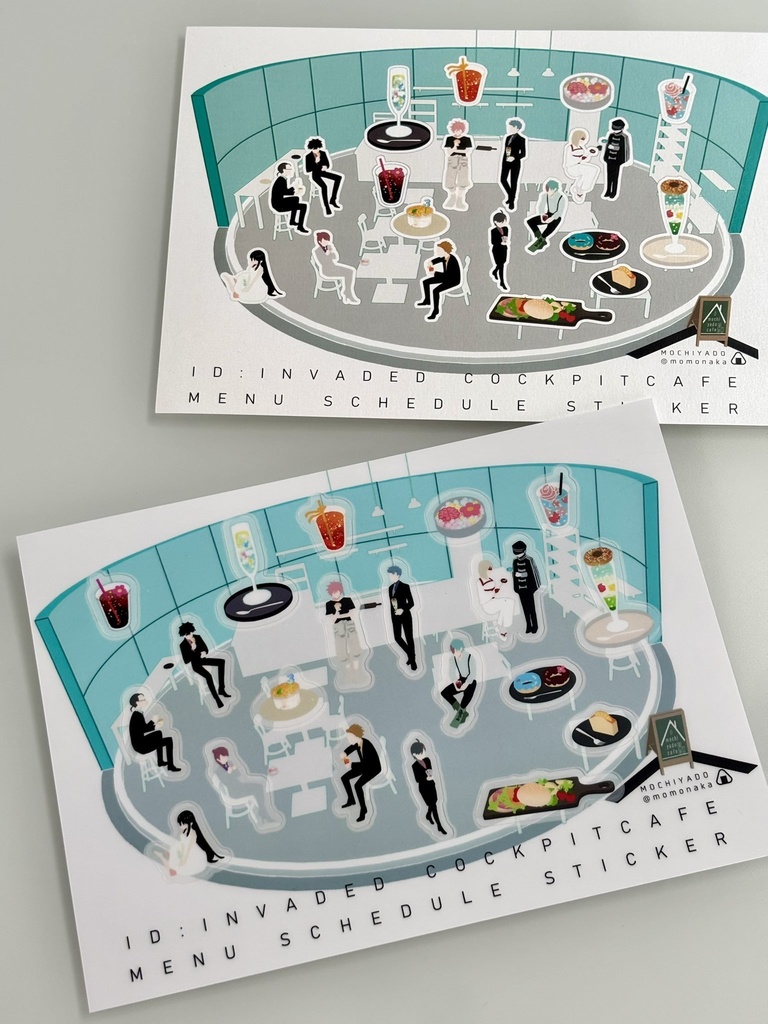 コックピットカフェ　スケジュールシール+台紙