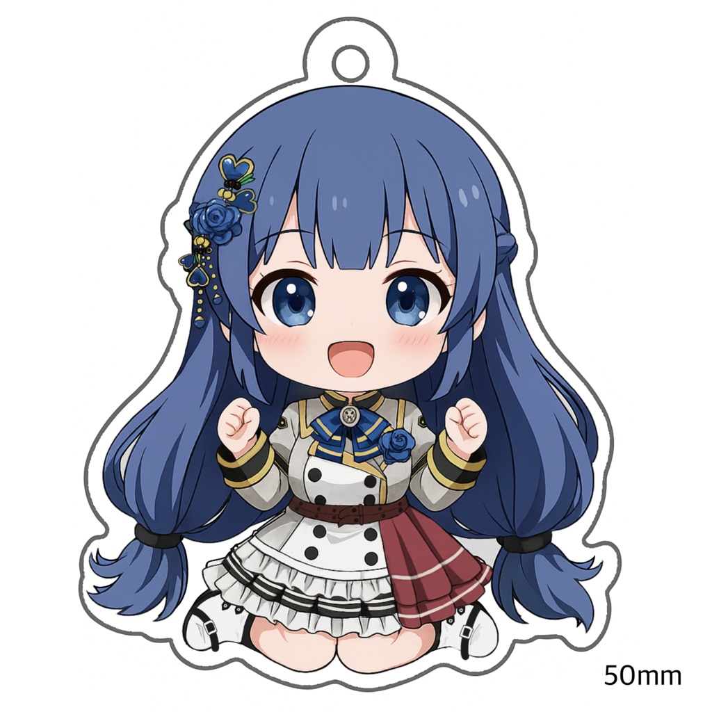 アクリルキーホルダー(ハートのキーリング)