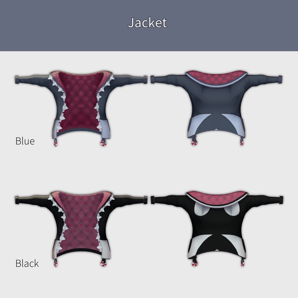 【萌対応】シャークジャケット&水着セット