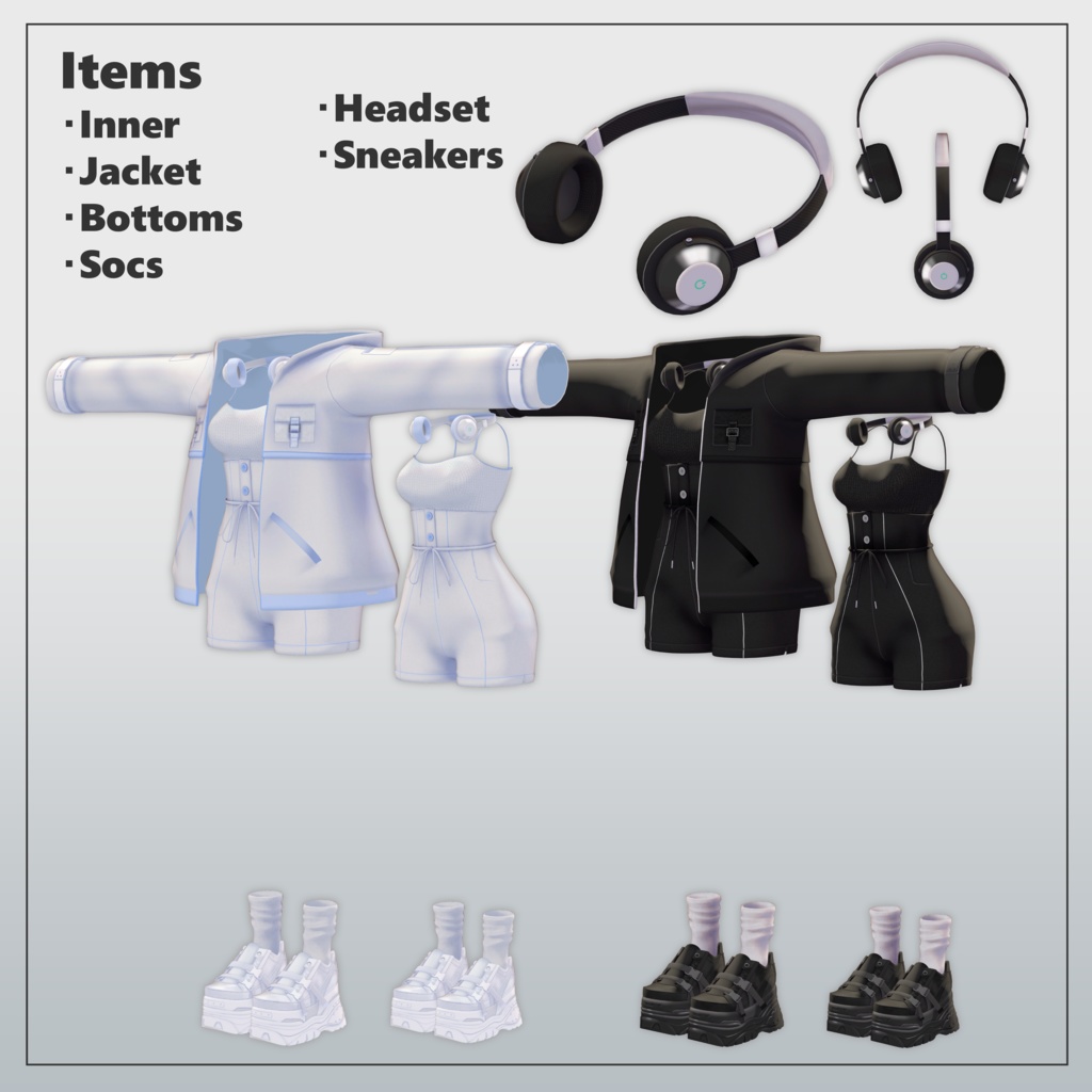 【萌対応】Logo Jacket Set