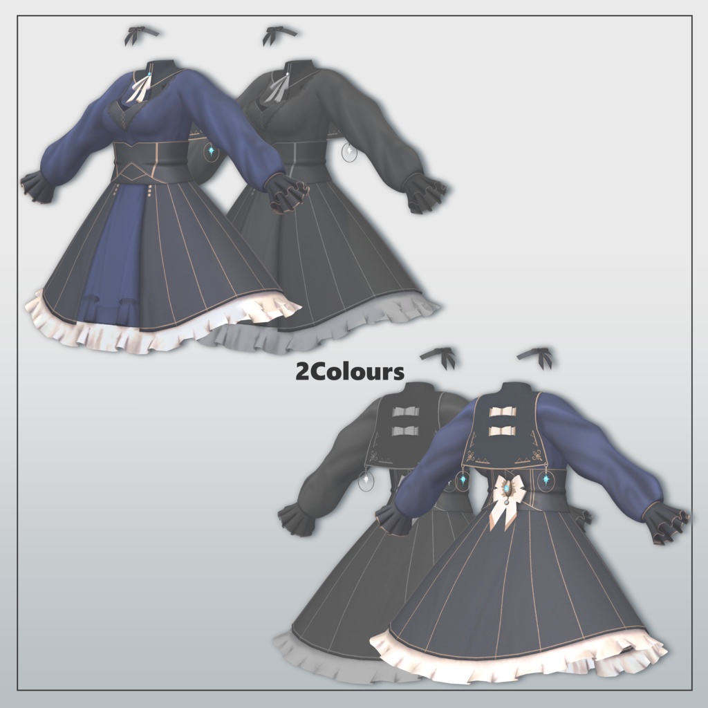 【2アバター対応】Stellar Dress Set