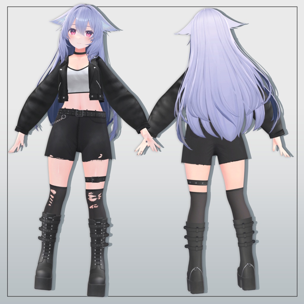 【桔梗専用】Punk Leather Jacket Set