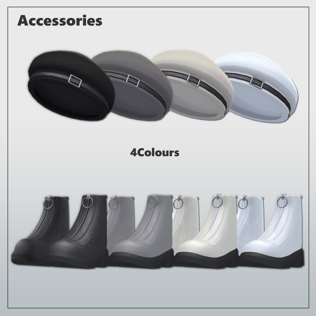 【3アバター対応】Off Shoulder Knit Set