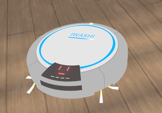 【VRChatワールドギミック】ロボット掃除機『イワシクリーン1号』