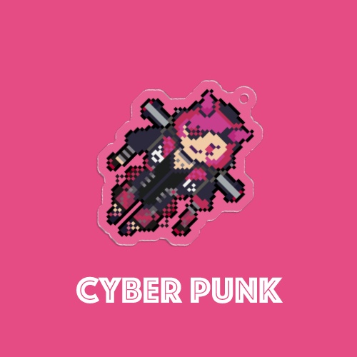 【Apex】アクリルキーホルダー　ワットソン/Wattson:CyberPunk