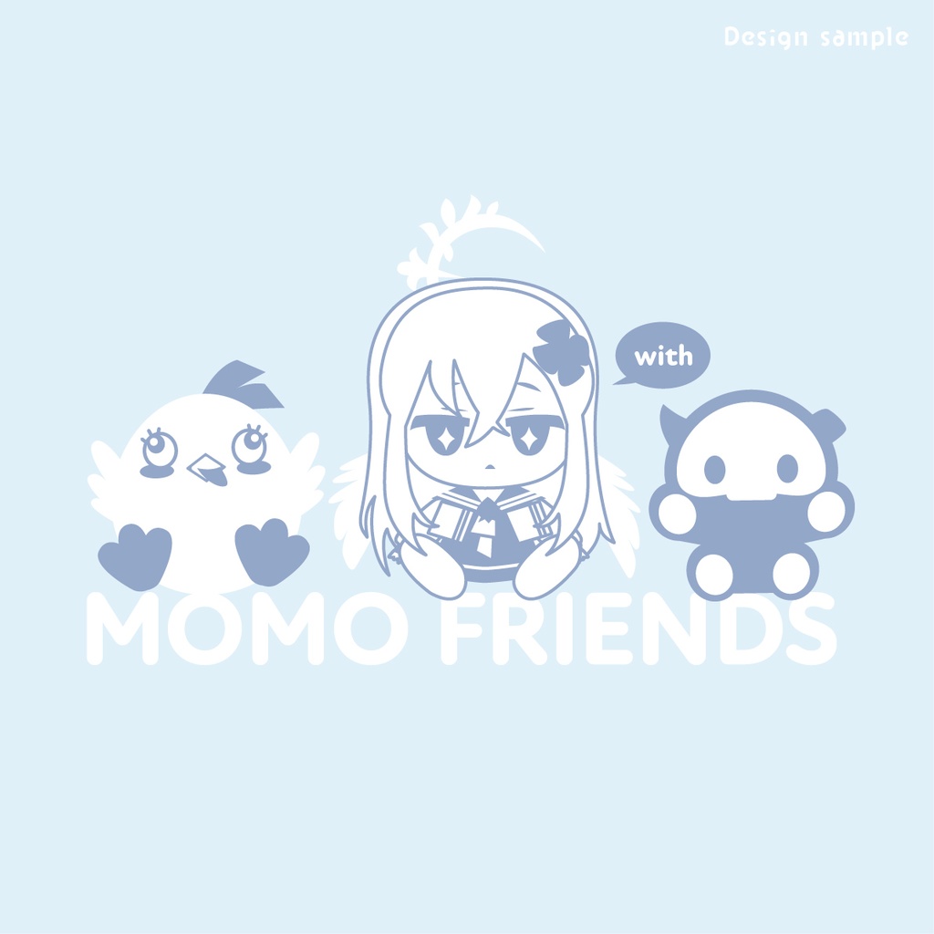 MOMO FRIENDS with AZUSA Tshirt