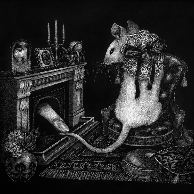 「来訪者」正方形カード